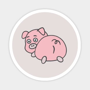 Piggie Buttie | Cute Pink Pig Butt Magnet